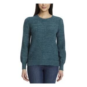 Gloria Vanderbilt Women’s Ombre Crewneck Long Sleeve Sweater Green Small NWT